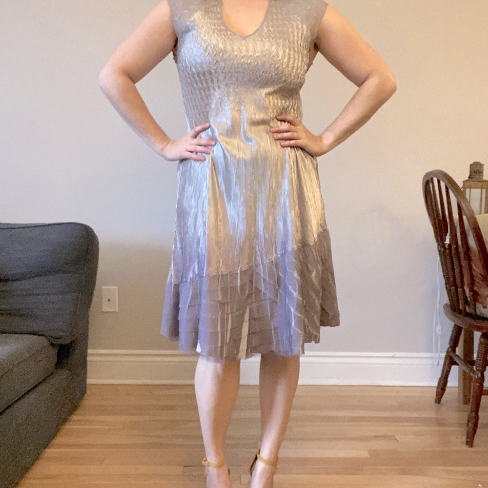 Komarov Champagne Cocktail Dress